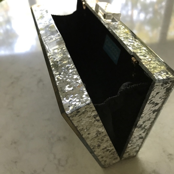 Evil Eye glitter acrylic lucite purse - Picture 4 of 5